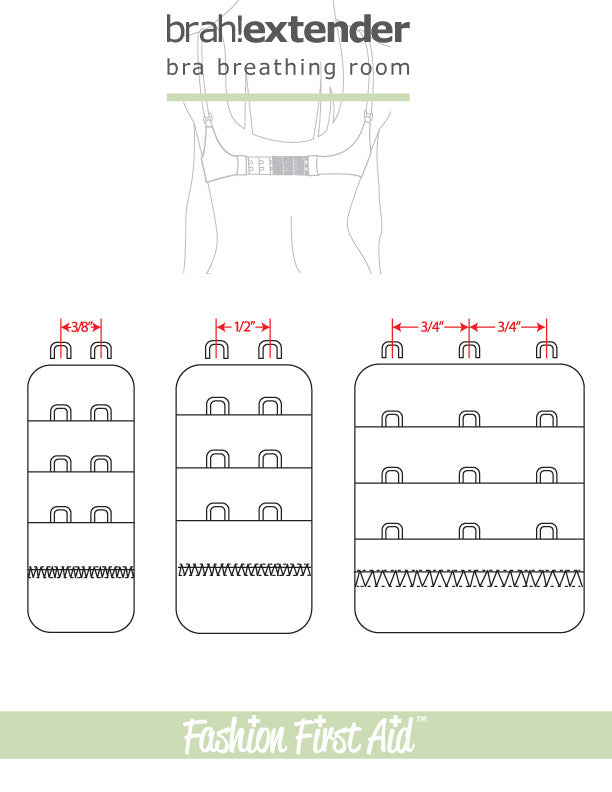 Brah Extender- Bra Extender for bra breathing room