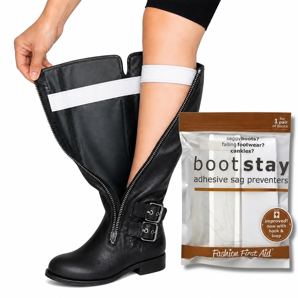 Boot Stay adhesive sag preventers keeping tall boots upright