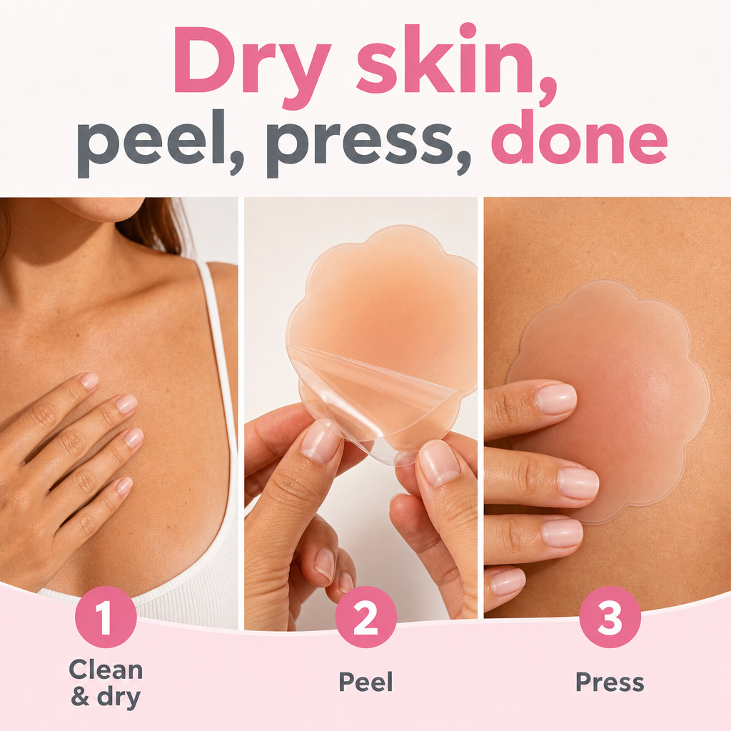 Nipplomats Pasties: Reusable Silicone Nipple Covers Breast Petals