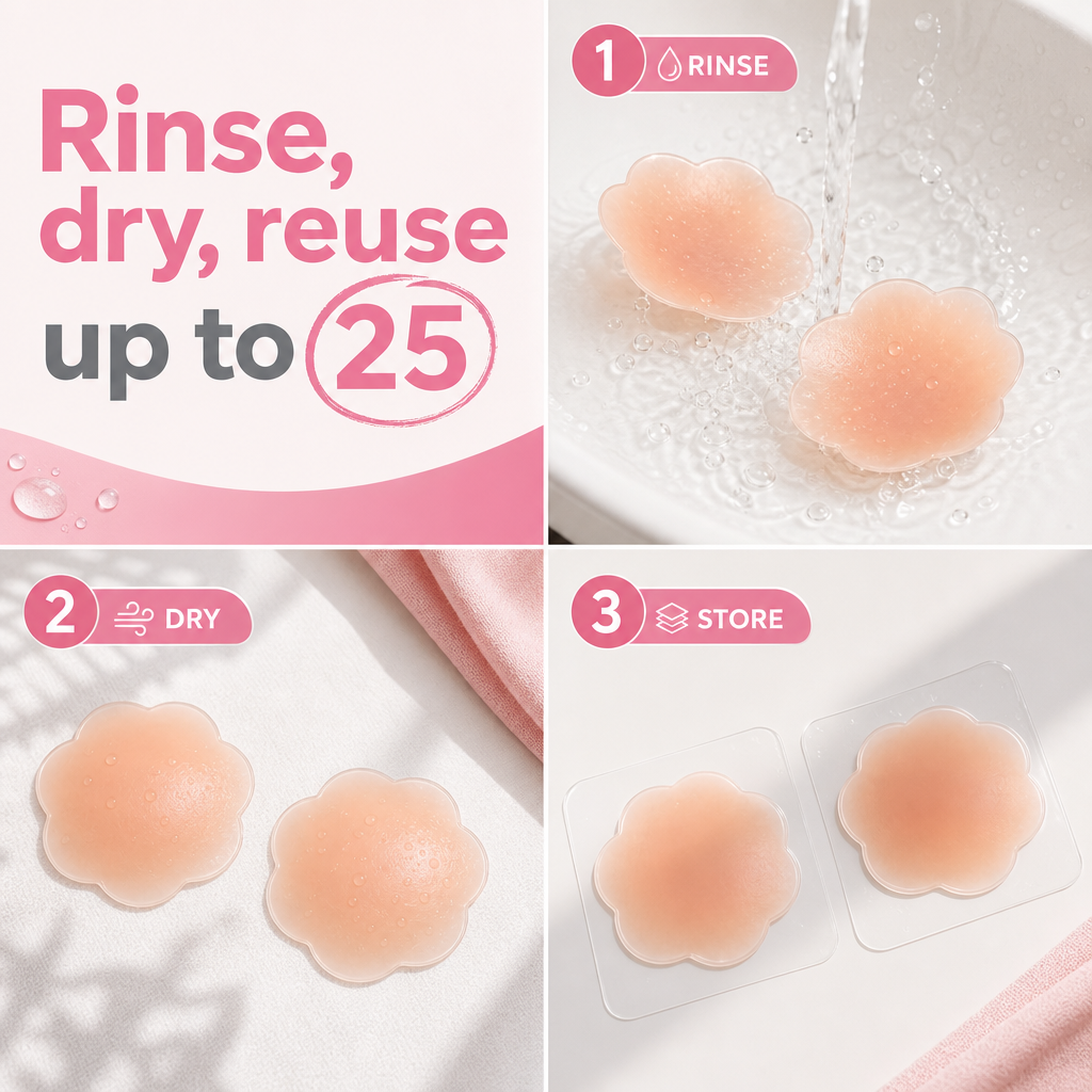 Nipplomats Pasties: Reusable Silicone Nipple Covers Breast Petals