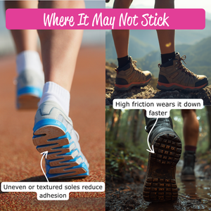 Fashion First Aid Sticky Bottoms: Removable Sole Protectors
