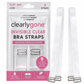 Clearly Gone Invisible Clear Bra Straps, Adjustable, Heavy Duty, Non-Slip