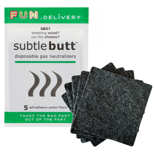 Subtle Butt: disposable gas neutralizers