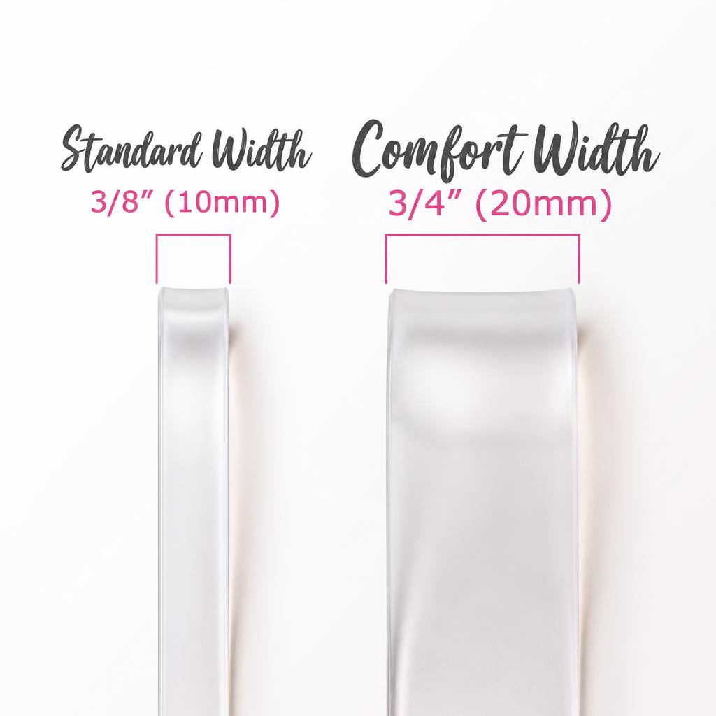 Clearly Gone Invisible Clear Bra Straps, Adjustable, Heavy Duty, Non-Slip