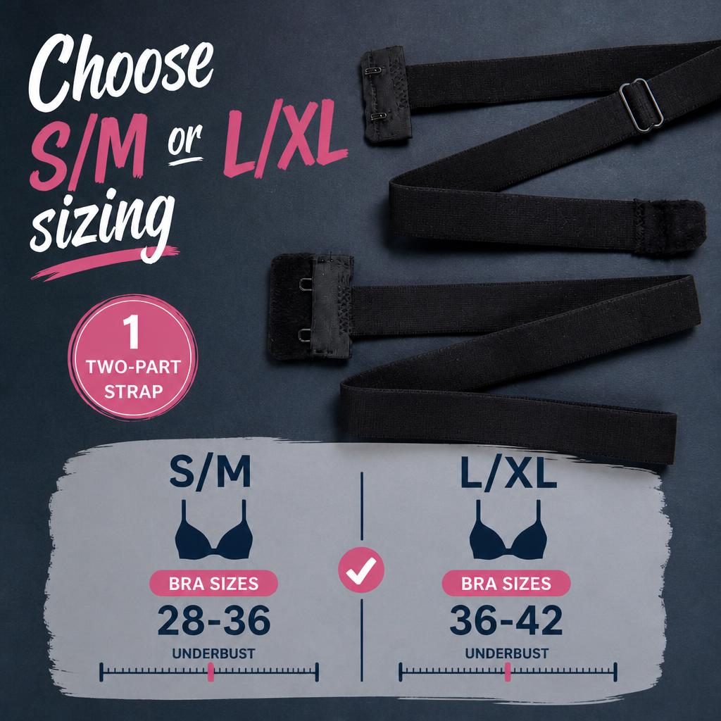 Low Expectations Adjustable Low Back/Backless Bra Converter Strap