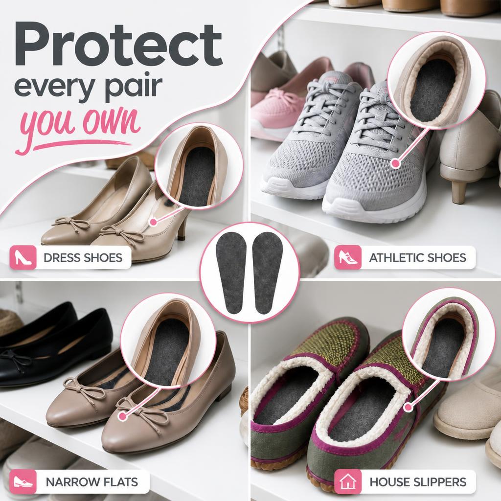 Flat Liners Thin Activated Carbon Charcoal Odor Control for Stinky Shoes