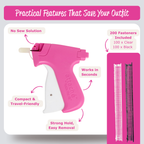 Compact no sew button repair tool for your purse