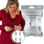 Magnetic clothing fasteners for dresses, shirts, and wrap tops