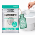 Subtle Bowl Toilet Odor Dissolving Sheets, Non-liquid for Travel, Mint
