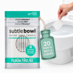 Subtle Bowl Toilet Odor Dissolving Sheets, Non-liquid for Travel, Mint