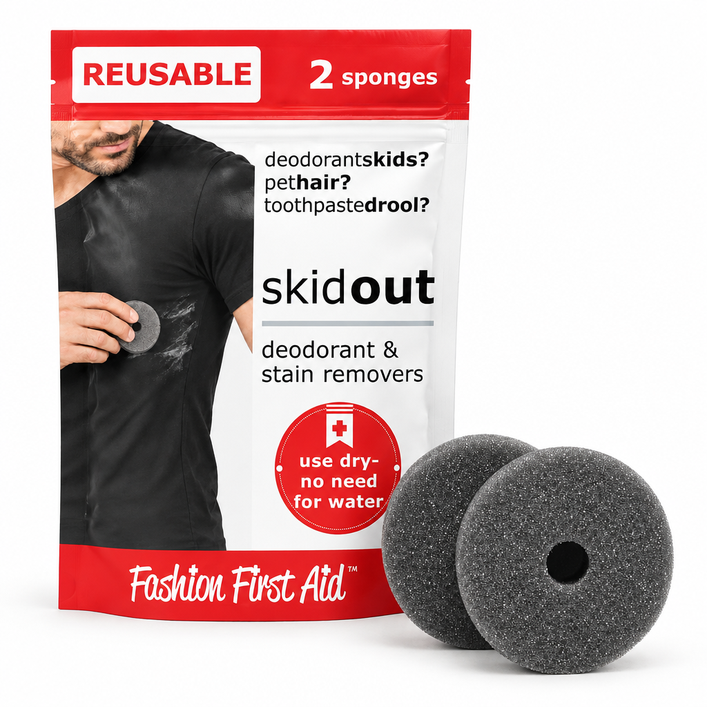 Skid Out Dry Deodorant, Toothpaste, Makeup Remover Sponges for Clothes