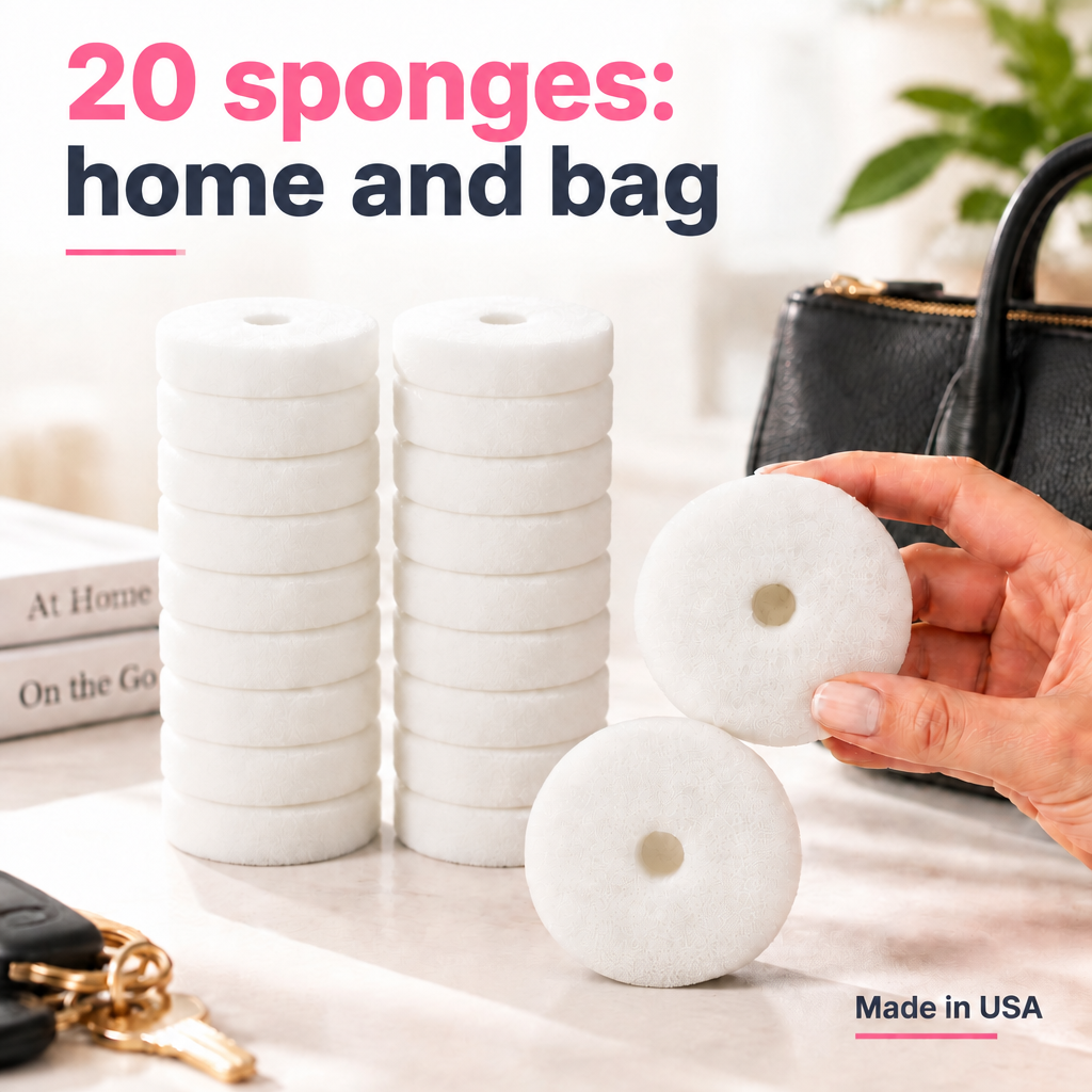 Skid Out Dry Deodorant, Toothpaste, Makeup Remover Sponges for Clothes