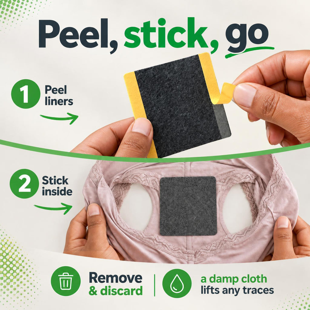 Subtle Butt Disposable Flatulence Odor Pads, Charcoal for Farts, 5 Count