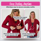 How to use magnetic clothing fasteners without sewing