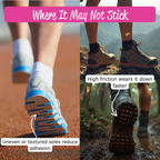Sole types not compatible with shoe sole protectors