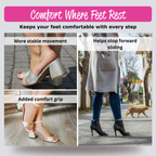 Clear shoe sole grip pads for slippery shoes