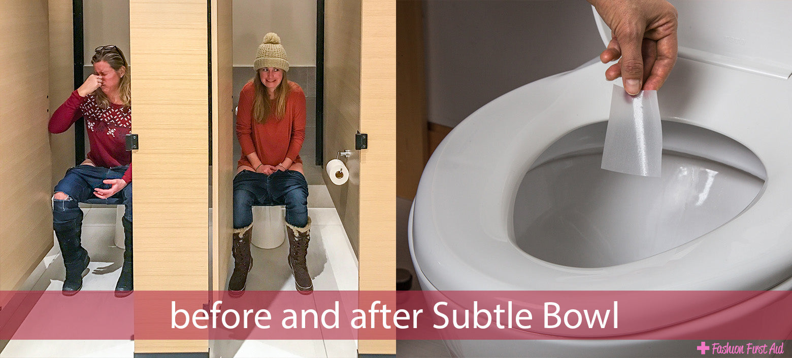 Subtle Bowl Toilet Odor Dissolving Sheets, Non-liquid for Travel, Mint