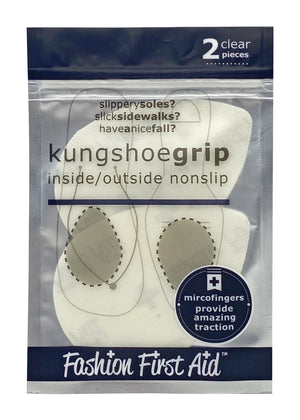 Kung Shoe Grip clear adhesive nonslip stickers for slick floors ice icy