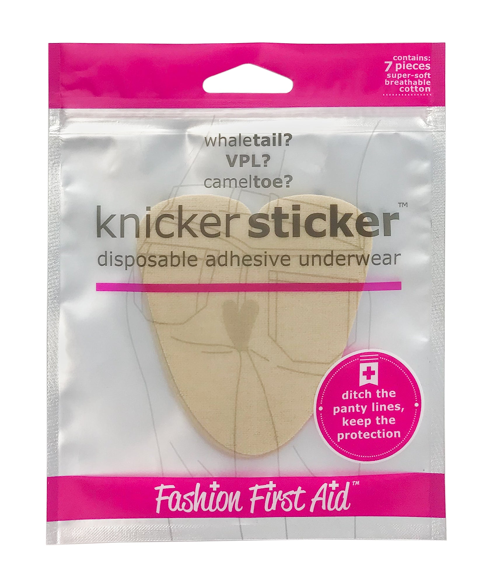 Knicker Sticker: disposable adhesive underwear