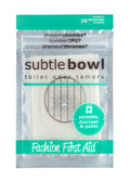Subtle Bowl Toilet Odor Dissolving Sheets, Non-liquid for Travel, Mint