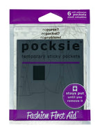 Pocksie Stick On Adhesive Pockets for Clothing, Boots, Bags, Festivals