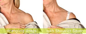 Shoulder Savers- silicone bra strap comfort cushions 