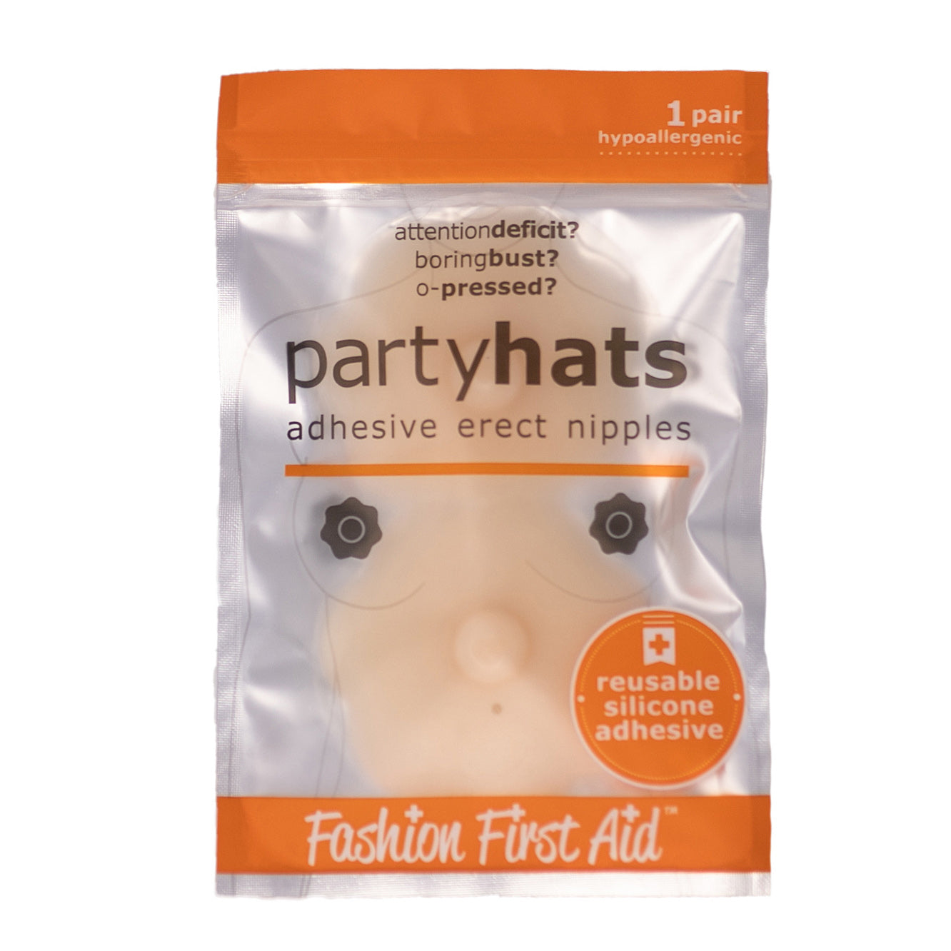 Party Hats Adhesive Reusable Silicone Nipple Covers, Pasties With Nipples