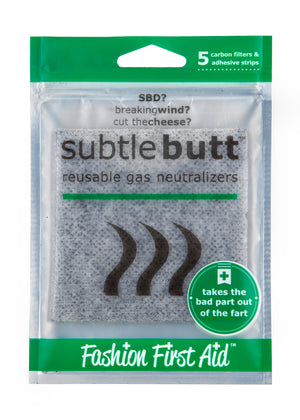 Subtle Butt- disposable or reusable gas neutralizing pads