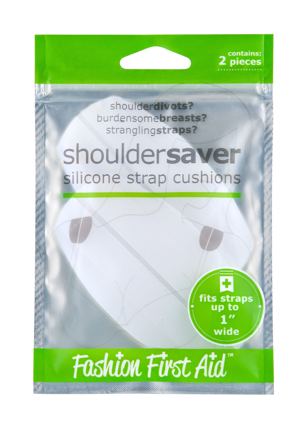 Shoulder Saver: silicone bra strap pad cushions reduce pain & slipping -  Fashion First Aid